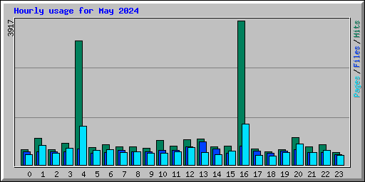 Hourly usage for May 2024